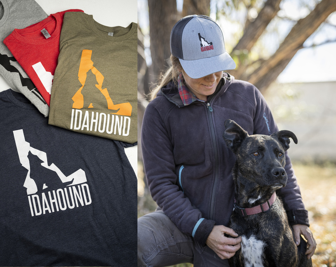 For the Holidays, we're discounting Idahound T-shirts and Patches! Get 50% off through the end of the year.